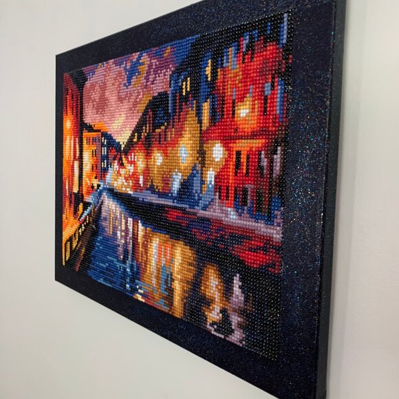 PARIS Canal Diamond Art On Canvas - Picture 4 of 10